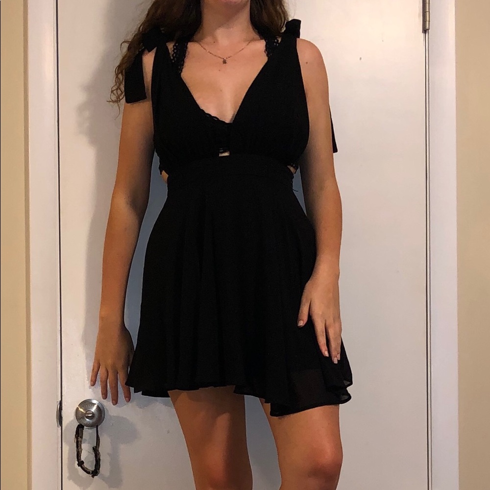 F21 black dress